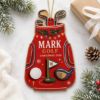 Picture of Personalized Golf Christmas Ornament, Custom Name Golf Bag Wood Ornament, Golf Lover Christmas Keepsake, Golfer Christmas Gift 2026