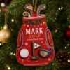 Picture of Personalized Golf Christmas Ornament, Custom Name Golf Bag Wood Ornament, Golf Lover Christmas Keepsake, Golfer Christmas Gift 2026