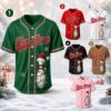 Picture of Personalized Christmas Bowling Jersey, Custom Team Name & Player Name Baseball Shirt, Festive Bowling Gift, Holiday Bowling Team Uniform