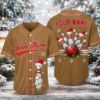 Picture of Personalized Christmas Bowling Jersey, Custom Team Name & Player Name Baseball Shirt, Festive Bowling Gift, Holiday Bowling Team Uniform