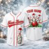 Picture of Personalized Christmas Bowling Jersey, Custom Team Name & Player Name Baseball Shirt, Festive Bowling Gift, Holiday Bowling Team Uniform