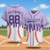 Picture of Custom Christmas Baseball Jersey, Personalized Holiday Drip Baseball Shirt, Winter Snow Baseball Uniform, Family Matching Xmas Gift Apparel