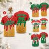 Picture of Personalized Christmas Baseball Jersey, Custom Merry Christmas Shirt, Holiday Baseball Uniform, Gingerbread Drip Xmas Jersey, Family Gift