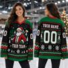 Picture of Personalized Christmas Hockey Jersey, Santa Claus Hockey Shirt, Custom Name Number Team Jersey, Holiday Hockey Gift, Winter Sports Apparel