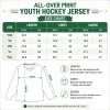 Picture of Personalized Christmas Hockey Jersey, Santa Claus Hockey Shirt, Custom Name Number Team Jersey, Holiday Hockey Gift, Winter Sports Apparel