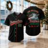 Picture of Personalized Christmas Cruise Jersey, Custom Family Cruise Crew Shirt, Tropical Holiday Vacation Baseball Jersey, Matching Xmas Travel Gift