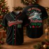 Picture of Personalized Christmas Cruise Jersey, Custom Family Cruise Crew Shirt, Tropical Holiday Vacation Baseball Jersey, Matching Xmas Travel Gift