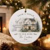 Picture of Personalized New Home Ornament, Custom House Portrait Christmas Ornament, Family Name Keepsake, First Home Gift, Housewarming Gift 2026