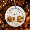 Picture of Baby’s First Halloween Ornament, Personalized Baby Name Halloween Ornament, Cute Ghost Pumpkin Keepsake Gift, Newborn Halloween 2026