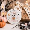 Picture of Baby’s First Halloween Ornament, Personalized Baby Name Halloween Ornament, Custom Infant Keepsake Gift, Cute Ghost Pumpkin Decor 2026
