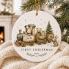 Picture of Baby’s First Christmas Ornament, Personalized Baby Name Train Ornament, Newborn Christmas Keepsake Gift, First Xmas Gift 2026