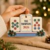 Picture of Personalized Family Christmas Ornament 2026, Custom Family Name Mahjong Ornament, Mahjong Lover Gift, Christmas Tree Keepsake Mahjong