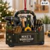 Picture of Personalized Workshop Christmas Ornament, Custom Tool Box Acrylic Ornament, Handyman Gift, Carpenter Keepsake, Builder Holiday Gift 2026