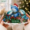 Picture of Personalized Whale Family Christmas Ornament, Custom Ocean Animal Acrylic Ornament, Marine Lover Gift, Coastal Holiday Keepsake Decor 2026