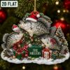 Picture of Personalized Crappie Fishing Christmas Ornament, Custom Fish Acrylic Ornament, Angler Gift, Fisherman Keepsake, Ice Fishing Holiday Decor