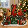 Picture of Personalized Cardinal Christmas Ornament, Custom Red Cardinal Bird Acrylic Ornament, Bird Lover Gift, Nature Keepsake, Holiday Decor 2026