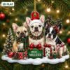 Picture of Personalized French Bulldog Christmas Ornament, Custom Frenchie Dog Acrylic Ornament, Dog Lover Gift, Pet Family Keepsake, Holiday Decor