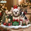 Picture of Personalized French Bulldog Christmas Ornament, Custom Frenchie Dog Acrylic Ornament, Dog Lover Gift, Pet Family Keepsake, Holiday Decor