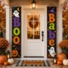 Picture of Set of 2 Halloween Door Banners, Front Porch Decor, Spooky Season Hanging Signs, Halloween Outdoor Decoration, Fall Home Entryway Decorn2026