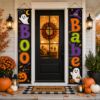 Picture of Set of 2 Halloween Door Banners, Front Porch Decor, Spooky Season Hanging Signs, Halloween Outdoor Decoration, Fall Home Entryway Decorn2026