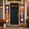 Picture of Ghost Club Halloween Door Banners, Spooky Porch Decor, Halloween Front Door Hanging Sign, Fall Outdoor Decoration, Trick or Treat Home Decor