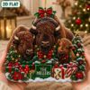 Picture of Personalized Bison Christmas Ornament, Custom American Buffalo Family Ornament, Wildlife Lover Gift, Rustic Christmas Holiday Keepsake Decor