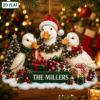 Picture of Personalized Duck Christmas Ornament, Custom Duck Family Ornament, Mallard Duck Gift, Farm Animal Holiday Keepsake, Christmas Tree Decor