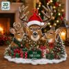Picture of Personalized Deer Hunting Christmas Ornament, Custom Reindeer Family Ornament, Woodland Christmas Holiday Keepsake, Wildlife Lover Gift 2026