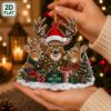 Picture of Personalized Deer Hunting Christmas Ornament, Custom Reindeer Family Ornament, Woodland Christmas Holiday Keepsake, Wildlife Lover Gift 2026