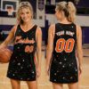 Picture of Personalized Basketball Jersey Dress, Custom Team Name & Number, Women's Sleeveless Sports Dress, Basketball Mom Game Day Outfit Gift