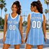 Picture of Custom Basketball Jersey Dress, Personalized Tank Dress With Name & Number, Women's Basketball Game Day Outfit, Sports Fan Gift For Her