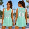 Picture of Custom Basketball Jersey Dress, Personalized Tank Dress With Name & Number, Women's Basketball Game Day Outfit, Sports Fan Gift For Her