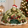 Picture of Personalized Sea Turtle Christmas Ornament, Custom Green Sea Turtle Family Keepsake, Ocean Lover Gift, Beach Christmas Holiday Decor 2026