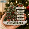 Picture of Personalized Family Christmas Ornament, Custom Family Name Christmas Tree Keepsake, Family Name Tree Decor, Holiday Gift Family Ornament