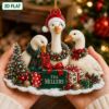 Picture of Personalized White Goose Christmas Ornament, Custom Goose Family Keepsake, Domestic Goose Holiday Gift, Farmhouse Christmas Tree Decor 2026