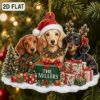 Picture of Personalized Dachshund Dog Christmas Ornament, Custom Dachshund Family Keepsake, Dachshund Gift, Pet Lover Christmas Holiday Decor 2026