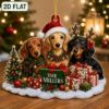 Picture of Personalized Dachshund Dog Christmas Ornament, Custom Dachshund Family Keepsake, Dachshund Gift, Pet Lover Christmas Holiday Decor 2026