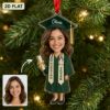 Picture of Personalized Nursing Graduation Christmas Ornament, Custom Nurse Graduate Gift, Nursing School Graduation Decor, Class of 2026 Keepsake Gift