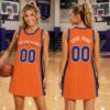 Picture of Personalized Basketball Jersey Dress, Custom Team Name & Number, Women's Game Day Tank Dress, Basketball Fan Outfit, Sports Gift for Women