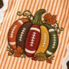 Picture of Football Pumpkin Embroidery Design, Fall Football Machine Embroidery File, Autumn Sports Pumpkin, Thanksgiving Digital Download Pes Dst