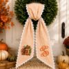 Picture of Football Pumpkin Embroidery Design, Fall Football Machine Embroidery File, Autumn Sports Pumpkin, Thanksgiving Digital Download Pes Dst
