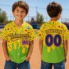 Picture of Personalized Back to School Baseball Jersey, Custom Kids Name Number Shirt, School Doodle Team Jersey, First Day of School Outfit Gift