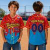 Picture of Personalized Back to School Baseball Jersey, Custom Kids Name Number Shirt, School Doodle Team Jersey, First Day of School Outfit Gift
