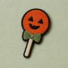 Picture of Halloween Treat Embroidered Patch, Ghost Cupcake Black Cat Candy Witch Hat Cauldron Donut Patch, Cute Spooky Applique for Clothes Bags