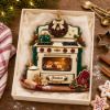 Picture of Personalized Vintage Baking Oven Acrylic Ornament 2026, Custom Name Christmas Kitchen Keepsake, Baker Gift, Home Baker Holiday Tree Decor