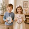 Picture of Personalized Heron Embroidery Hoop, Custom Baby Name Sign, Bird Nursery Decor, Baby Boy Girl Wall Art, Coastal Nursery Gift, Kids Room Art