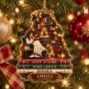 Picture of Personalized Book Lover Christmas Ornament 2026, Custom Name Bookish Keepsake, Gift for Reader, Bookworm Gift, Christmas Gift for Her