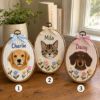 Picture of Personalized Pet Embroidery Hoop, Custom Dog or Cat Portrait, Pet Name Wall Art, Dog Mom Gift, Cat Mom Gift, Pet Lover Keepsake Home Decor