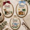 Picture of Personalized Retirement Embroidered Hoop 2026, Custom Name Retirement Gift, Retired Embroidery Hoop, Coworker Teacher Keepsake Ornament