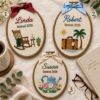 Picture of Personalized Retirement Embroidered Hoop 2026, Custom Name Retirement Gift, Retired Embroidery Hoop, Coworker Teacher Keepsake Ornament